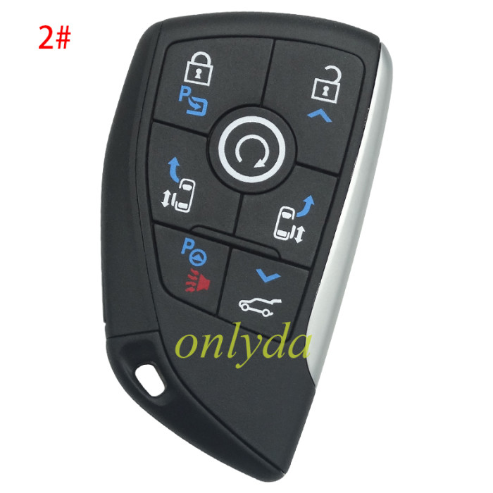For Chevrolet remote key  shell with cross badge place(please choose button)