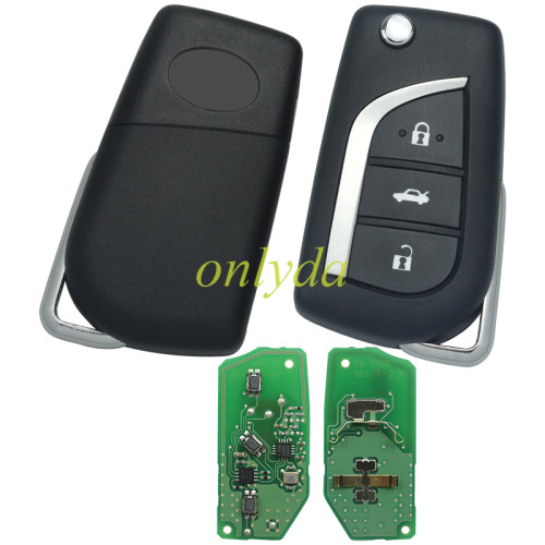 OEM Toyota Corolla   3 button Flip Remote Key 433MHz/315MHZ FSK  2019+  part number ：B2A2F2R WS21 ID74 H 8A Chip  Page:39