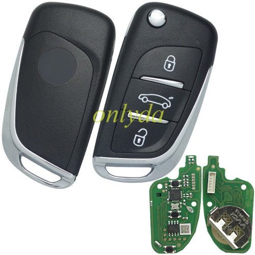 For Xhorse VVDI  Remote Key DS Type Wire Remote Key 3 button Universal Remote Key  XKDS00EN