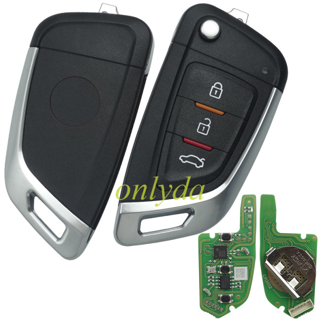 For Xhorse Universal 3 Buttons Wire Remote Car Key  English Version XKKF02EN