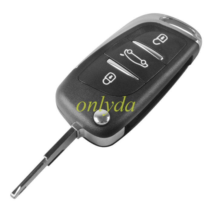 For Peugeot 408 3 buttion key blank  with NE73 blade（please choose the logo）