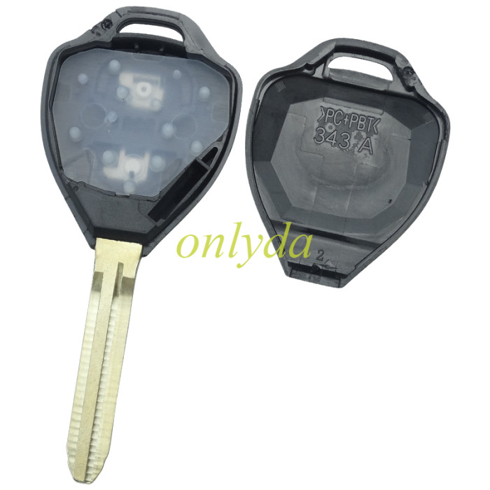 For Xhorse XKT005EN Wired Universal Remote Key  Toyota Style Flat 2 Buttons