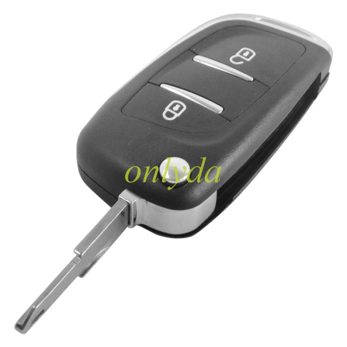 modified  Citroen replacement key shell with 2 button with NE73 blade（please choose the logo）