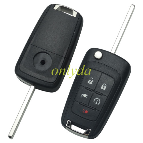 For Chevrolet  Remote key case with 4+1 button with HU100 blade (please choose the type of logo)