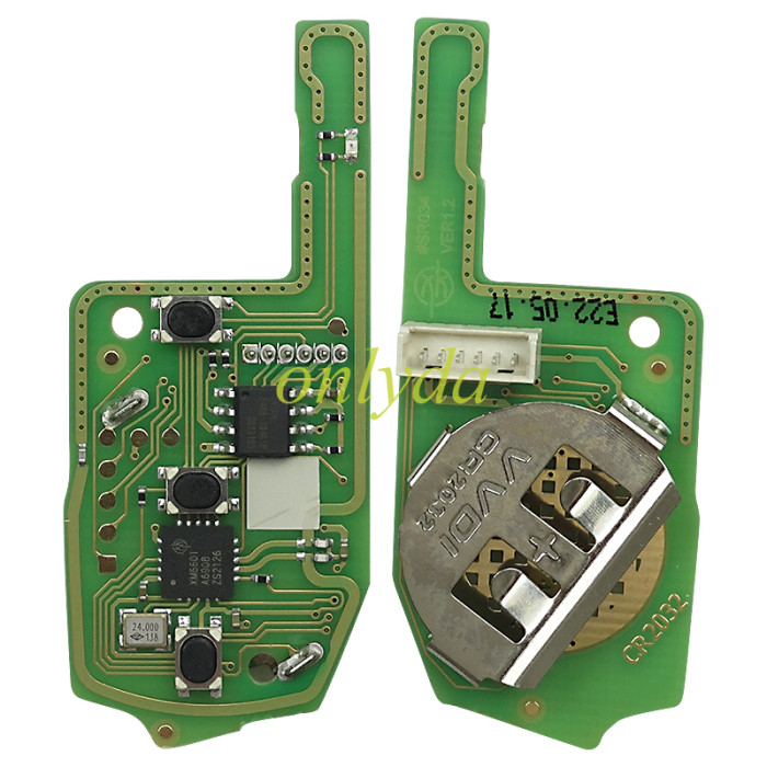 For Xhorse MQB Style Remote Key XKMQB1EN 3 Buttons work with MINI Key Tool/VVDI2/Key Tool