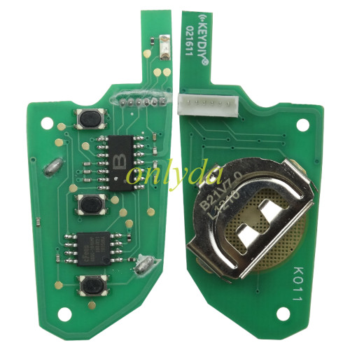 KEYDIY Remote key 3 button B21 for KD300 and KD900 to produce any model remote