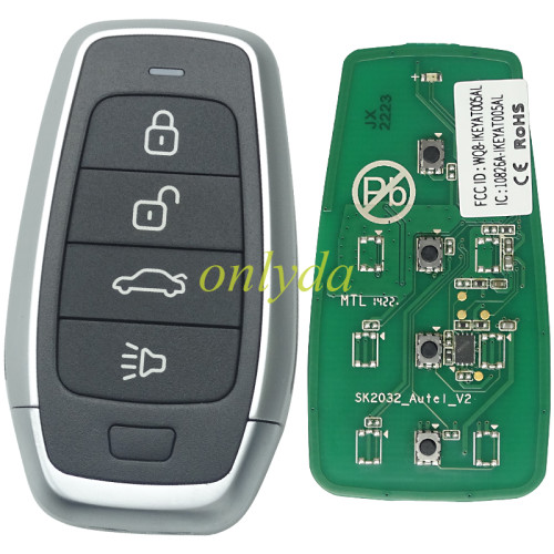 AUTEL MAXIIM IKEY Standard Style IKEYAT004AL 4 Buttons Independent Smart Key (Air Supension)