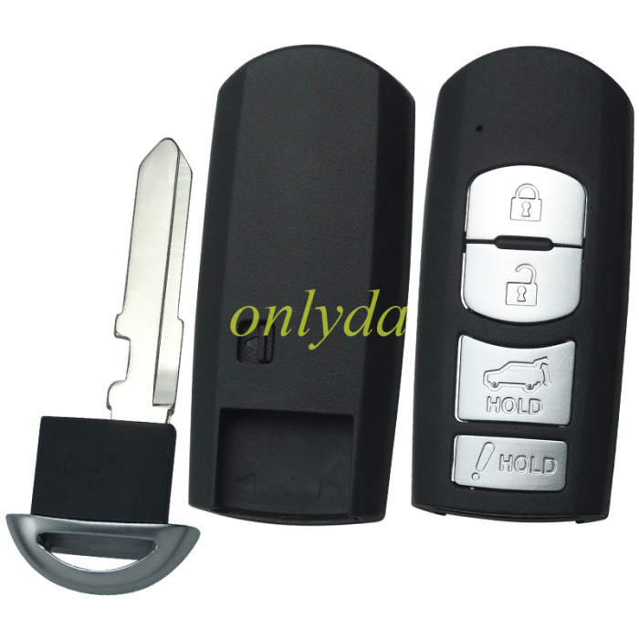 For kydz brand Mazda 8 keyless 4 button modified remote With 434mhz, with 4D63 chip,PCB SKE11B-01