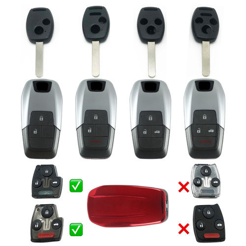 For Honda modiFied remote key blank , please choose the button