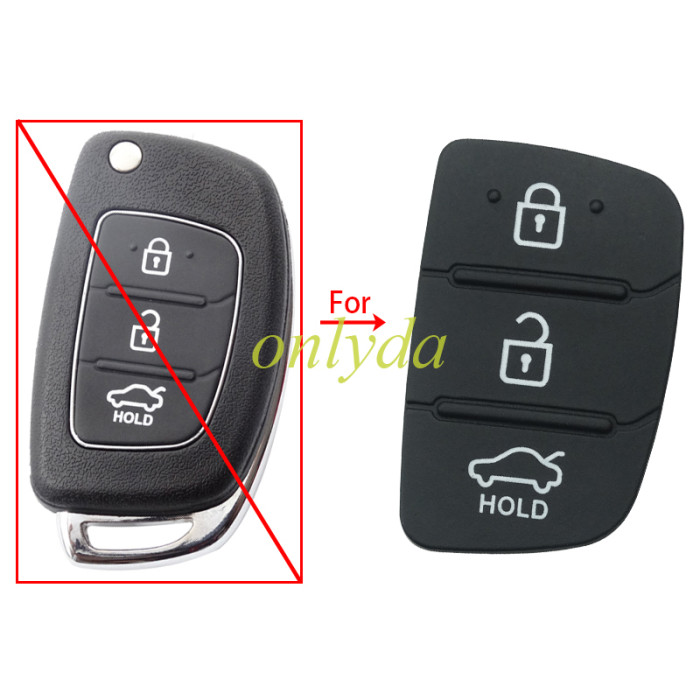 hyundai  3 button  flip key pad with  hold  on the truck button