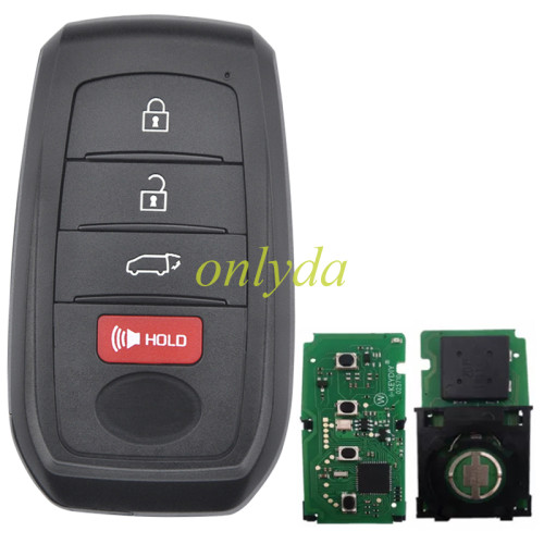 KEYDIY TB01-4 KD Smart Key Universal Remote Control With 8A/Toyota H chip ,please choose the key shell