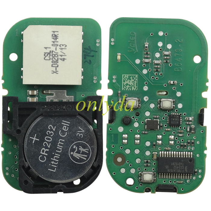 original for  chery smart 3 button remote key with 46/4A chip with 434mhz