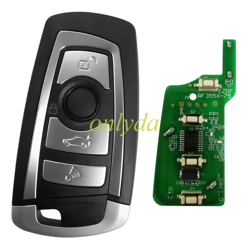 Upgrade for BMW CAS2 systerm remote flip key 3 button with 315mhz/433mhz/868mhz with electric 46 chip 