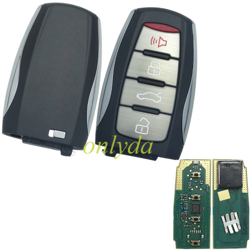 Original for Greatwall 3+1 button 434mhz 4A chip used for greatwall haval  h6 2021 ASK