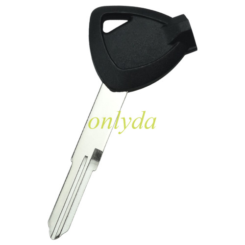 For Suzuki Haojue motorcycle key blandk with left  blade,with unremovable printed badge