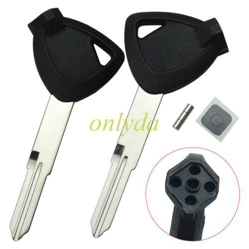 For Suzuki Haojue motorcycle key blandk with right  blade