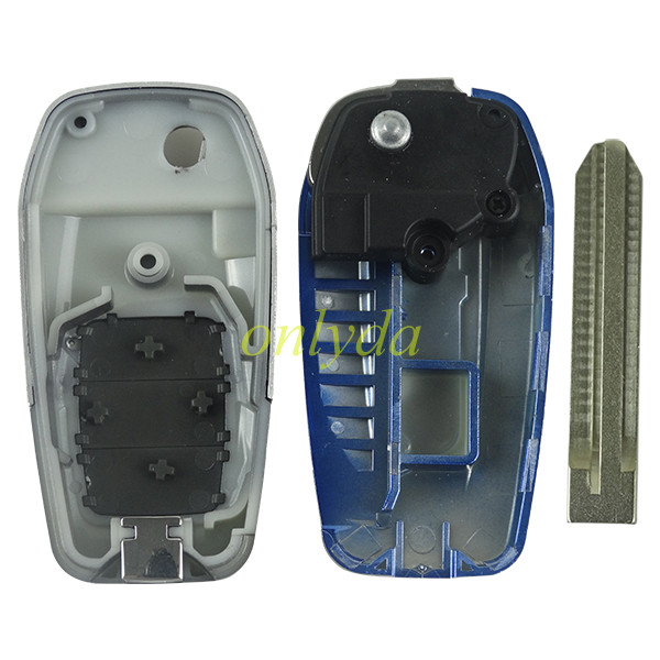 For Toyota modified remote key blank（please choose the color of back cover）