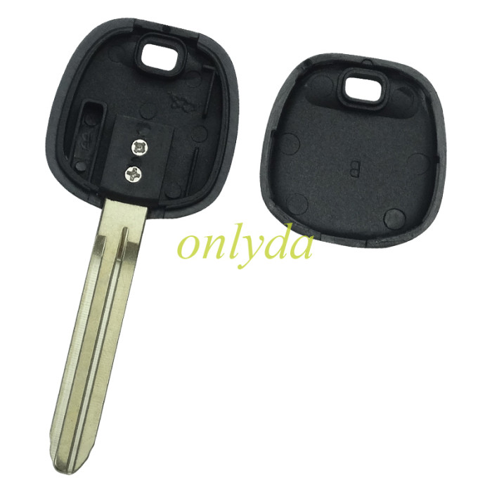 For Toyota transponder key blank  with carbon chip part,with TPX long chip part NO LOGO