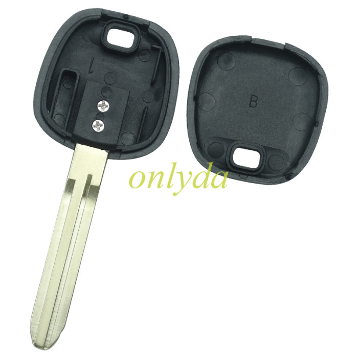 transponder key blank Toy43 blade  with carbon chip part and  TPX long chip part