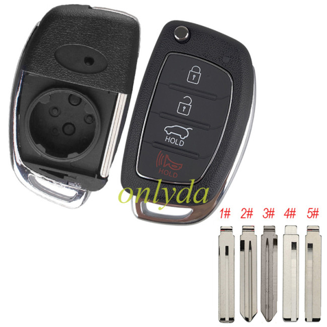 For 3+1 button remote key blank，please choose the blade