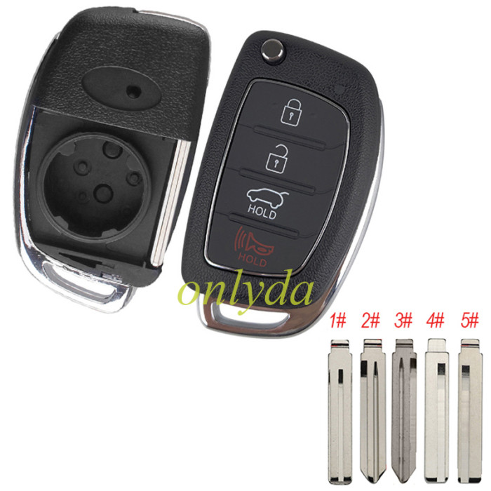 For 3+1 button remote key blank，please choose the blade