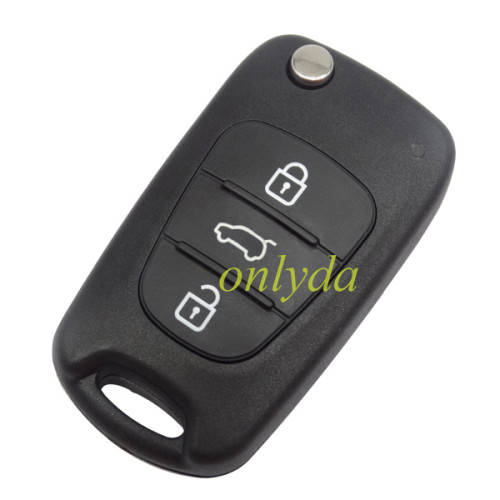 For hyun 3 button remote key blank with left blade