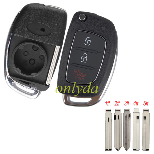 For 2+1 button remote key blank ,please choose the blade