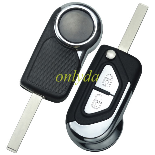 For Peugeot 2 buttion key blank with VA2 blade high quality