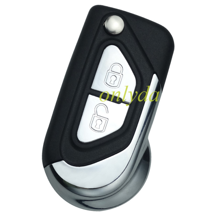 high quality Peugeot modified 2 button remote key shell with battery clamp without badge, blade VA2