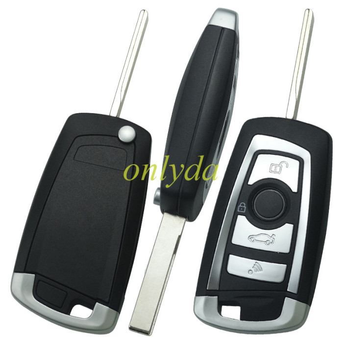 Upgrade for BMW CAS2 systerm remote flip key 3 button with 315mhz/433mhz/868mhz with electric 46 chip