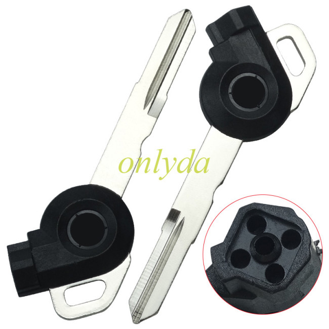 For yamaha motorcycle transponder key blank with right blade