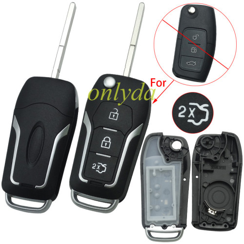 For Ford 3 button  upgrade remote key blank
