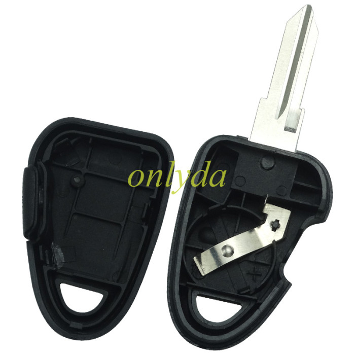 For Fiat 1 button remote  key blank with GT10 balde