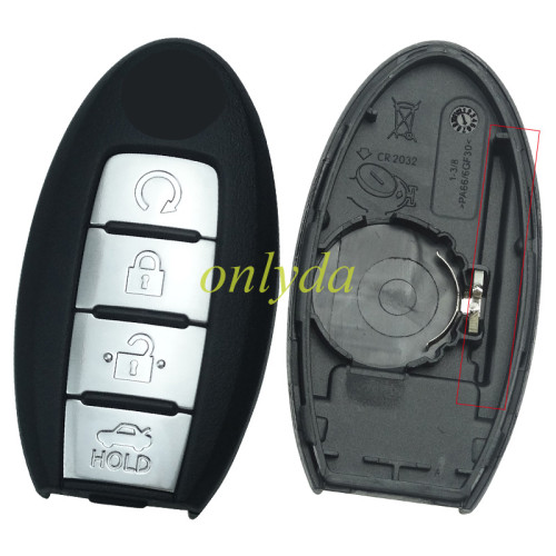 For Nissan 4  button remote key blank
