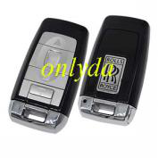 For Rolls-Royce  4 button remote key shell with  blade. Buttons : lock, unlock, trunk,  light