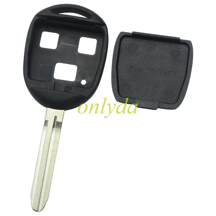For Toyota upgrade 3 button key shell with TOY43-SH3 blade with badge