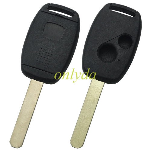 For Honda upgrade 2 buttons remote key shell （Without chip slot place) with badge