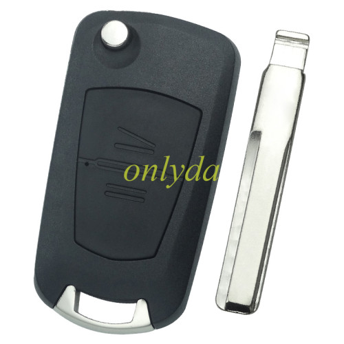 For Opel 2 button modified remote key blank with HU43 blade