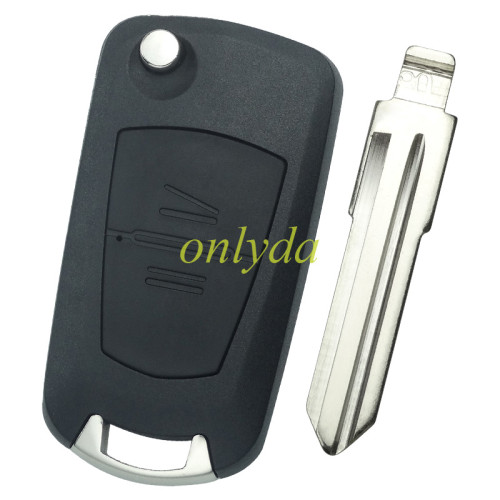 For Opel 2 button remote key blank with right key blade