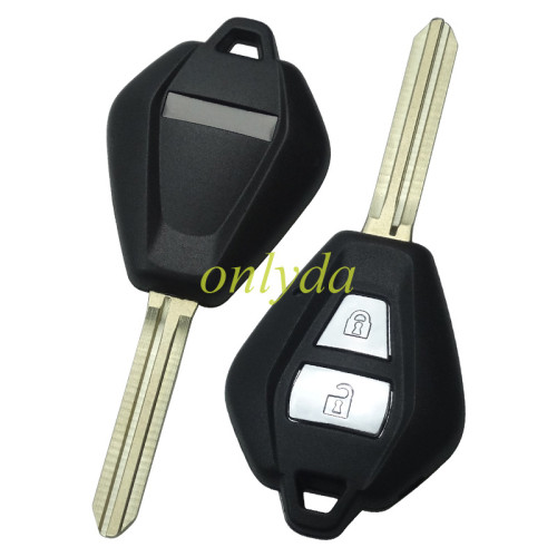 For Isuzu Uncut Blank Key Blade Keyless Key Case Shell Isuzu D-Max 2 Button Remote Key Shell Case