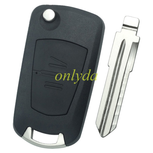 For Opel 2 button remote key blank with left key blade