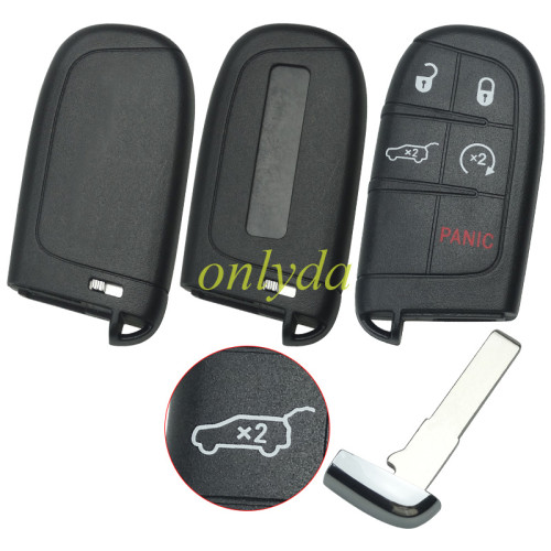 For Chrysler 4+1 button remote key shell with blade