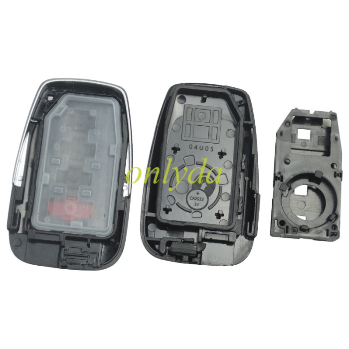 For Toyota 3+1 button remote key blank with blade, the blade switch on the back-shell-part