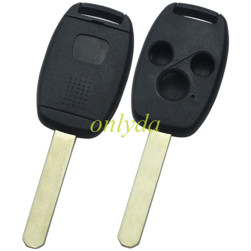 For Honda upgrade 3 buttons remote key shell have logo （Without chip slot place)