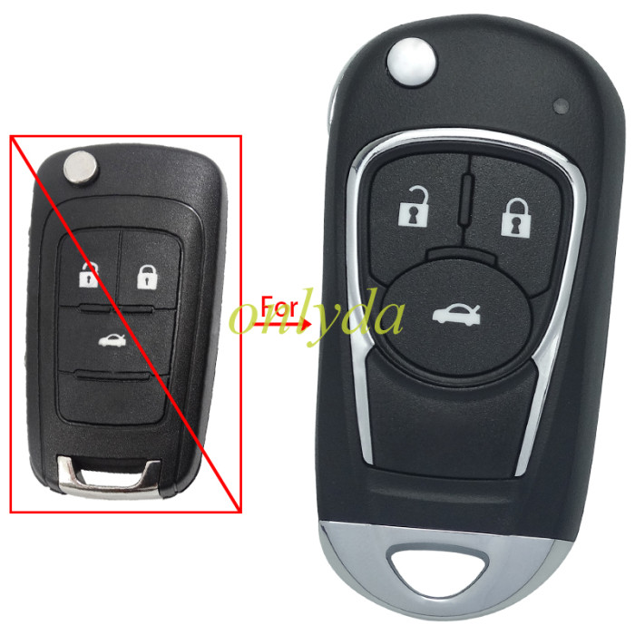 For Chevrolet  modified 2/3/3+1/4+1/remote key blank (pls choose button )