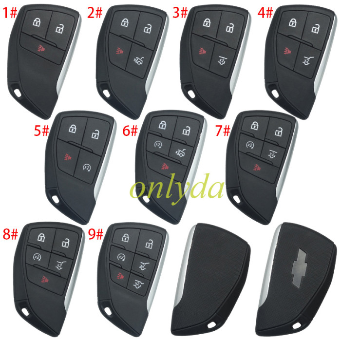 ForChevrolet 2+1/3+1/4+1/5+1 button remote key  shell (please choose button)