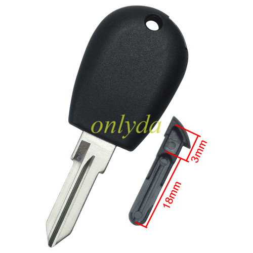 Super Stronger GTL shell  for Alfa  transponder key blank  （black color) with GT10 blade (can put TPX long chip）