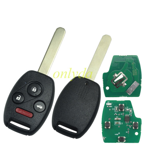 For Honda 3+1button remote key with 313.8mhz FCCID:KR55WK49308