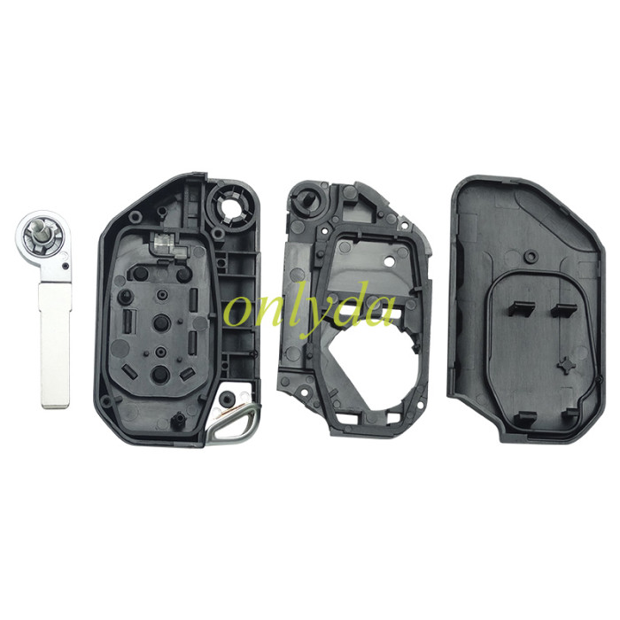 For JEEP Wrangler Gladiator 2018-2021 Keyless Flip Key 3+1 button 433.92MHz ASK PCF7939M / HITAG AES / 4A CHIP FCC ID: OHT1130261 IC: 5461A-1130261  P/N: 68416784AA