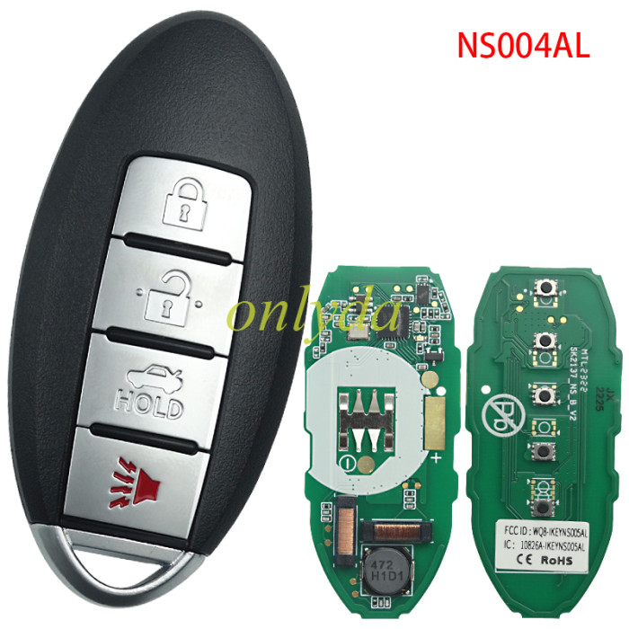 For AUTEL For Nissan 3 /4/5 Buttons Smart Key Universal Remote used for MaxiIM KM100 Key Programmer ,please choose the frequncy 315mhz/433mhz